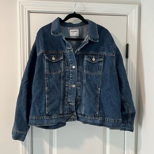 Old Navy Dark Blue Jean Jacket for Women